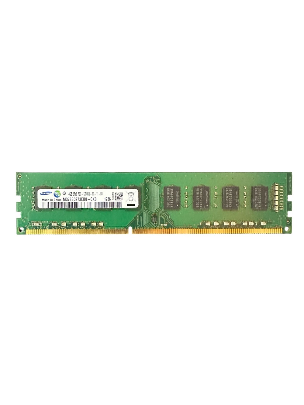4GB DDR3-1600 Desktop RAM — Samsung